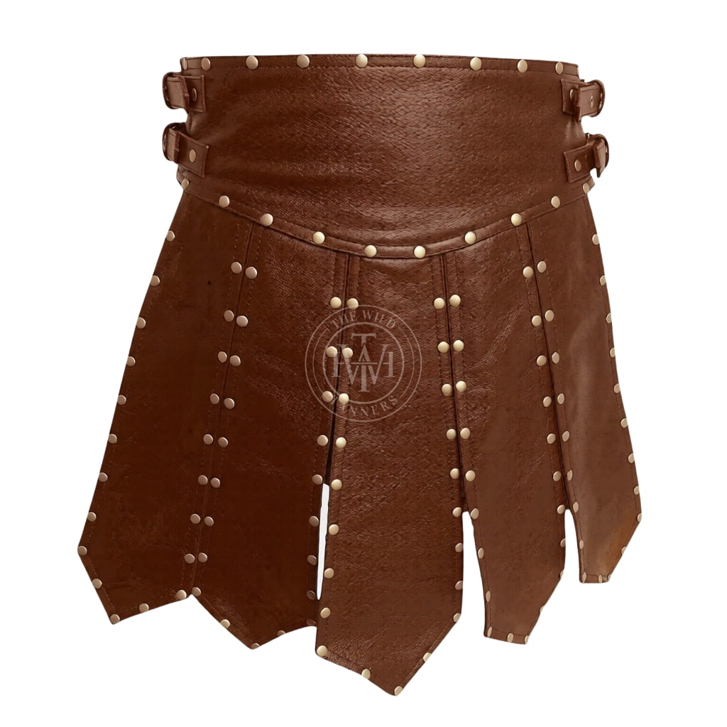 Heavy Duty Leather Gladiator Kilt, view 3