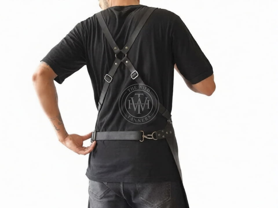 Genuine Leather Split Leg Apron for Multi Purposes, view 4