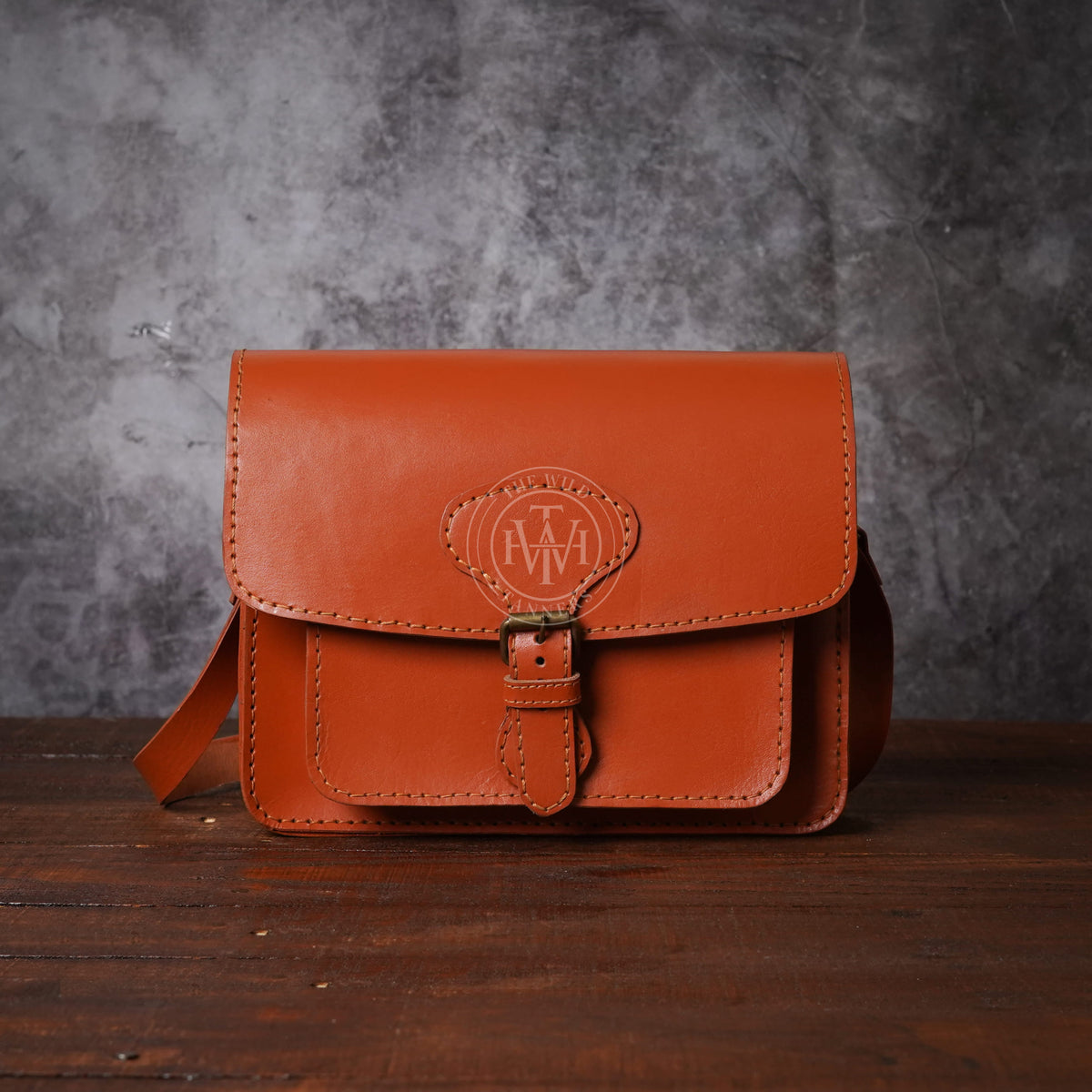Classic Leather Crossbody Bag, view 6