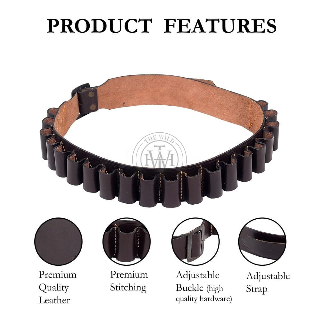 Genuine Leather Cartridge Belt, view 4