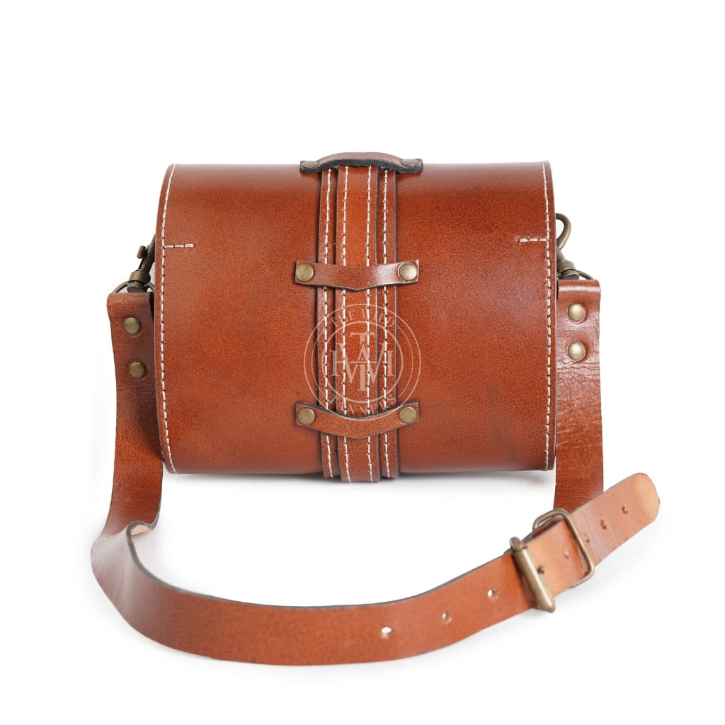 Leather Old School Bag, view 3