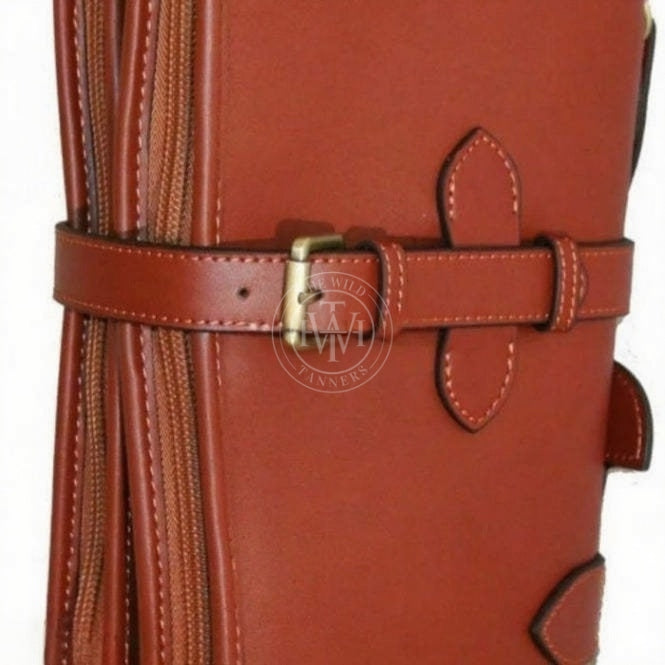 Tan leather shotgun case with detachable design, Gun Cases For Shotgun