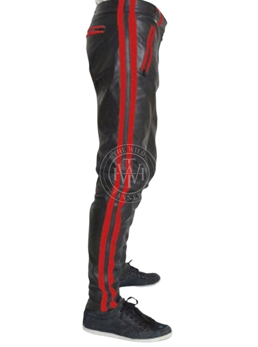 Men's Fashion Leather Pants, view 4