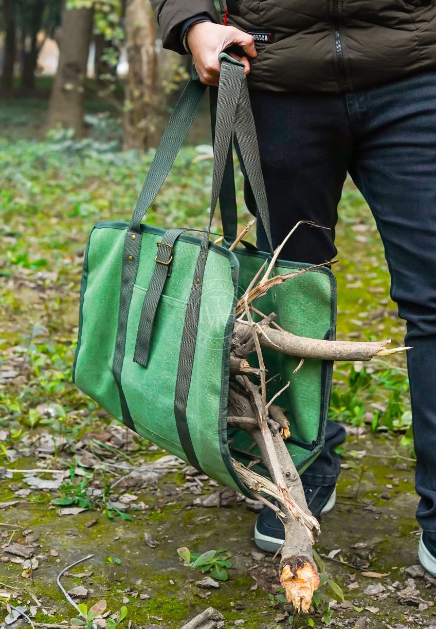 Durable Canvas Log Carrier, view 3