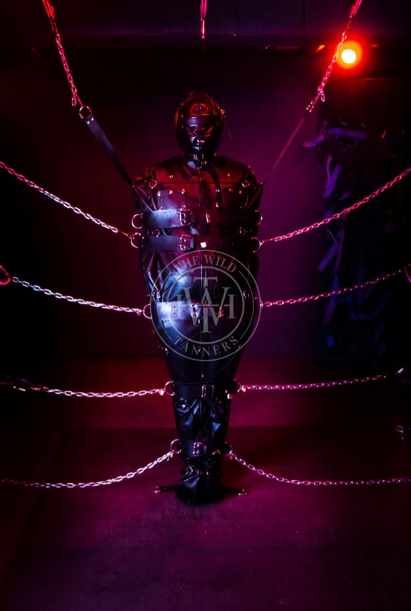 Full Body Leather Sleepsack Bondage, view 6