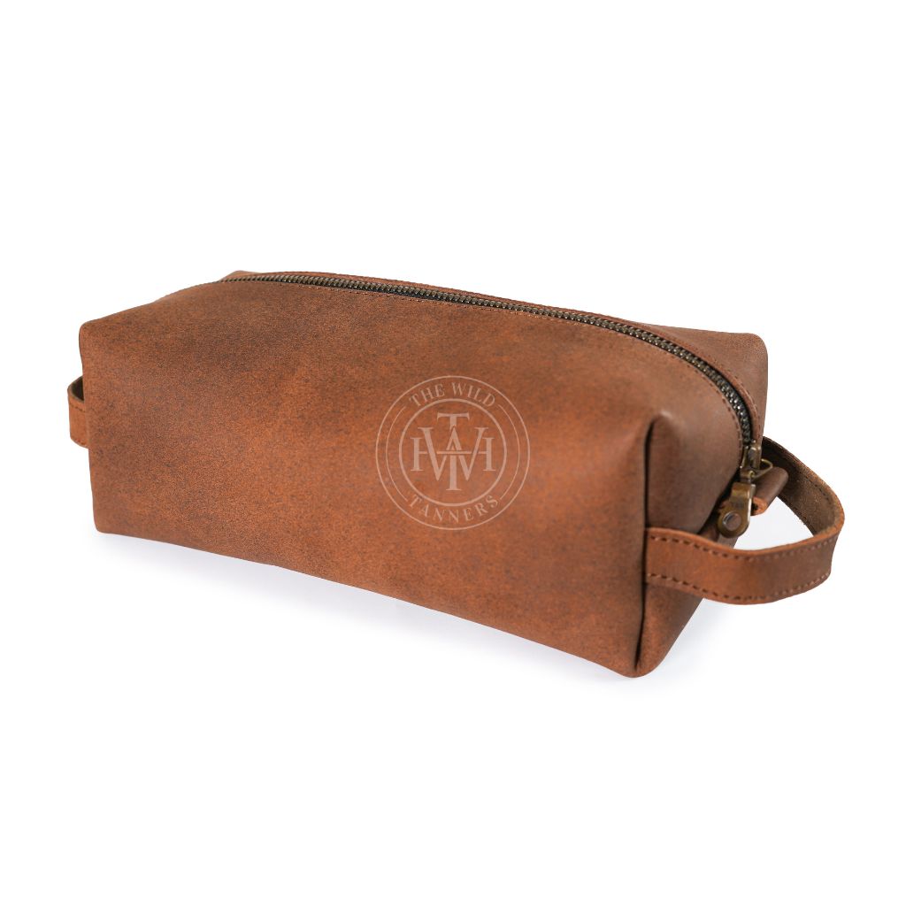 Leather Toiletry Bag for Travel and Grooming, view 3