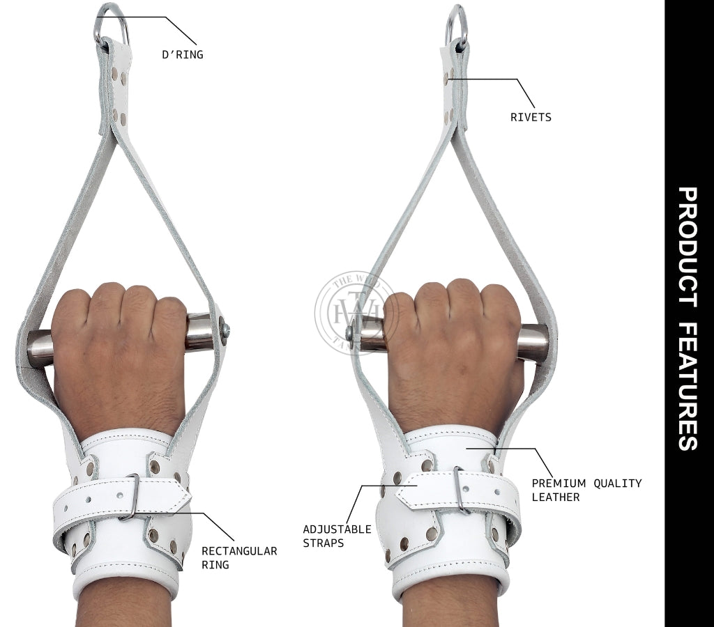 Leather Wrist Suspension Cuffs, view 3