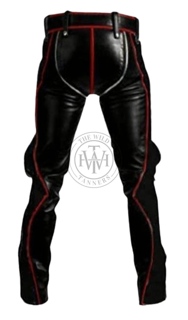 BDSM Bondage Kink Leather Pants for Men, view 3