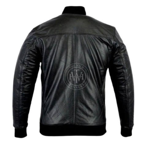 Black Leather Jacket For Men, view 3
