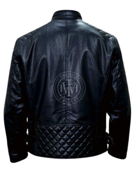 Genuine Leather Bomber Jacket, view 3