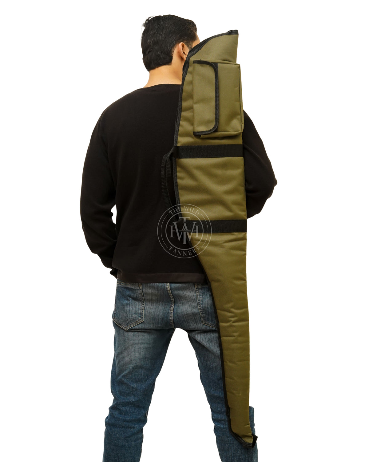Olive Cordura Rifle Case, Olive Cordura Shotgun Case, Olive Cordura Gun Slip Case, shotgun case, leather shotgun case, Shotgun Slip Case