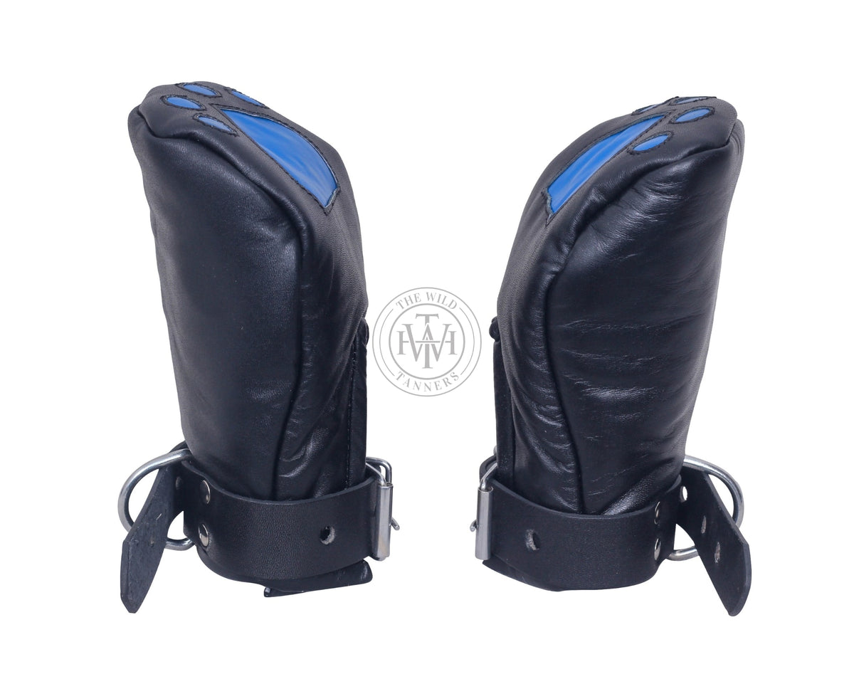 Premium Leather Bondage Mittens, view 4