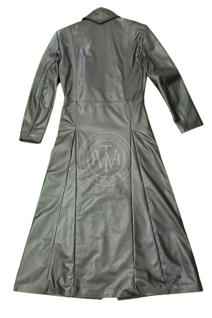 Genuine Leather Trench Coat For Women, view 4