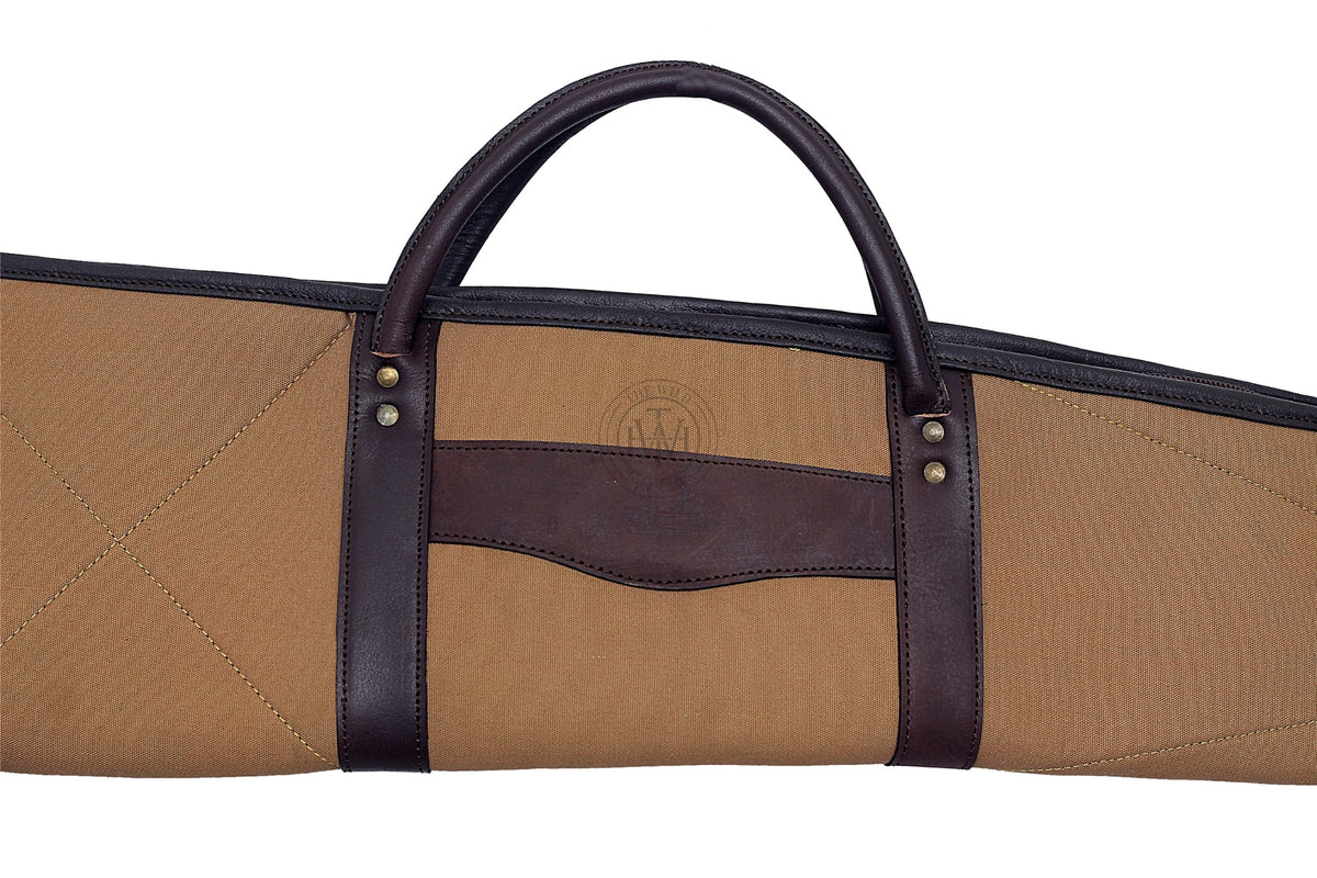 Waxed Canvas Shotgun Leather Case, view 4