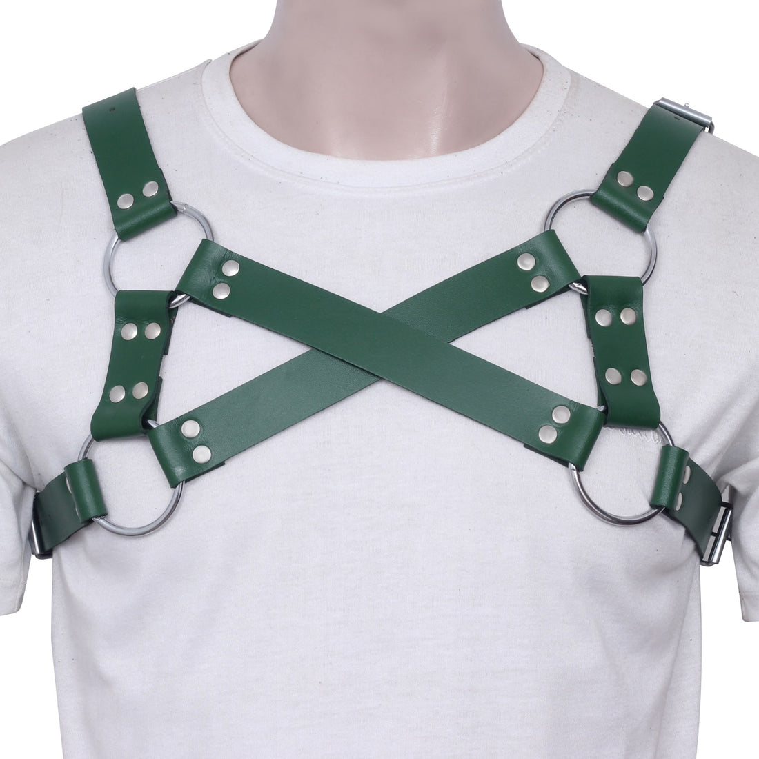 Gay Leather Chest Harness, Leather bondage Harness, BDSM Leather Chest Harness, Gay Chest Harness