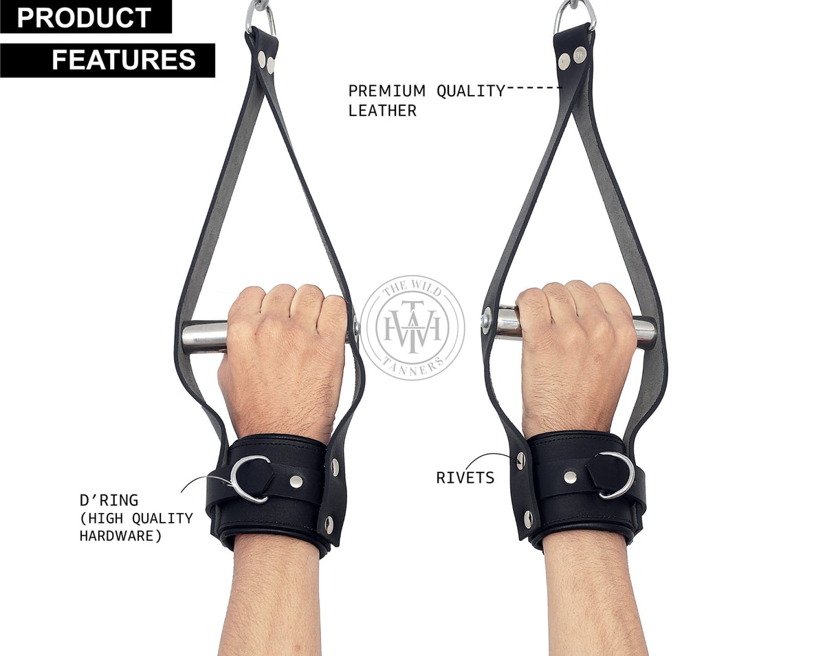 Leather Suspension Wrist Cuffs, view 4