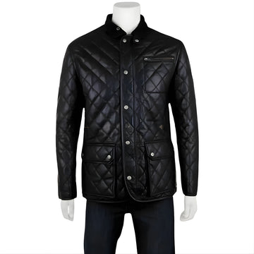 Classic Mens Leather Biker Jacket