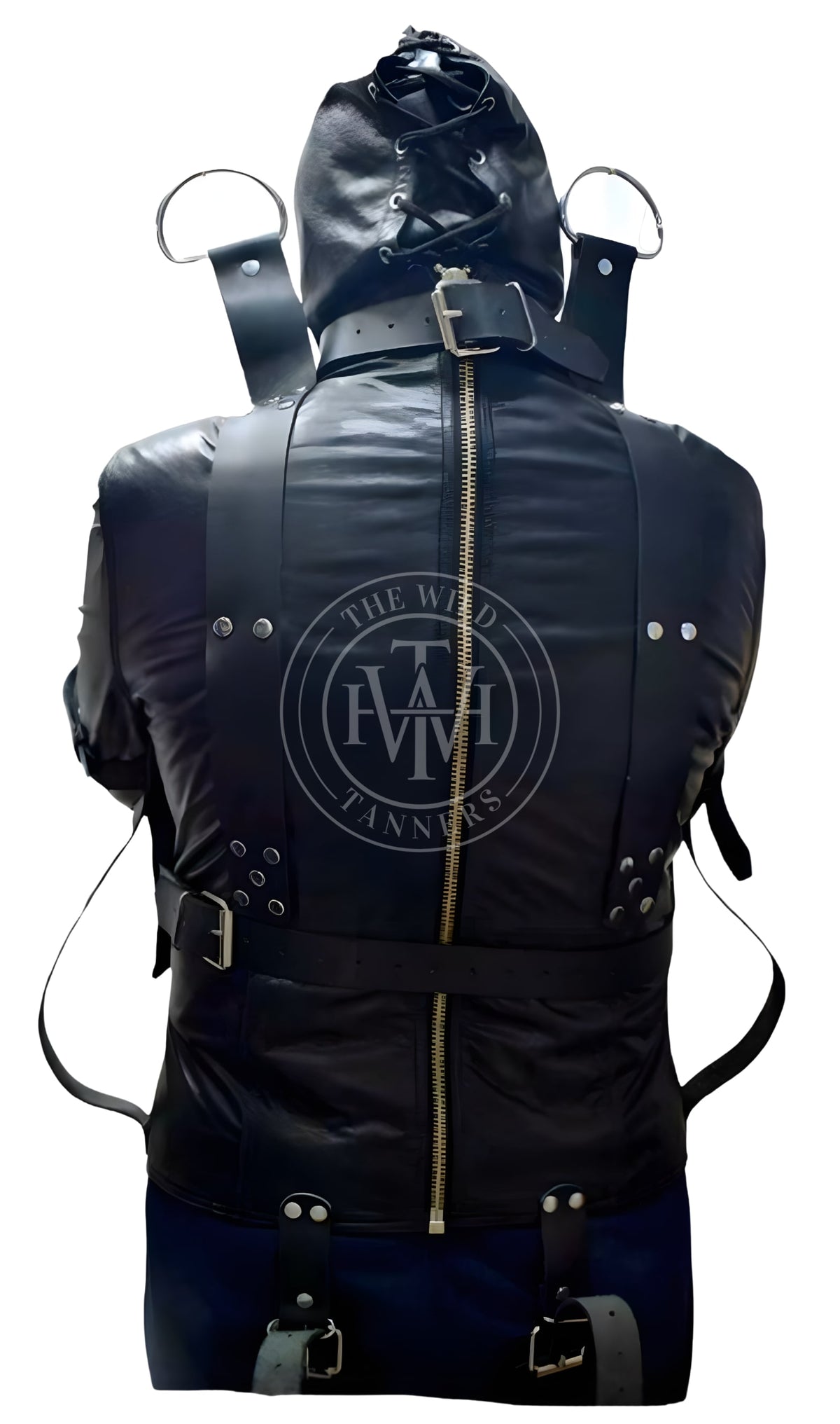 Leather Straight Jacket Bondage, view 4