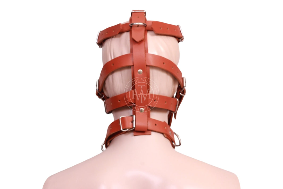 BDSM Muzzle With Bondage Head Harness, view 4