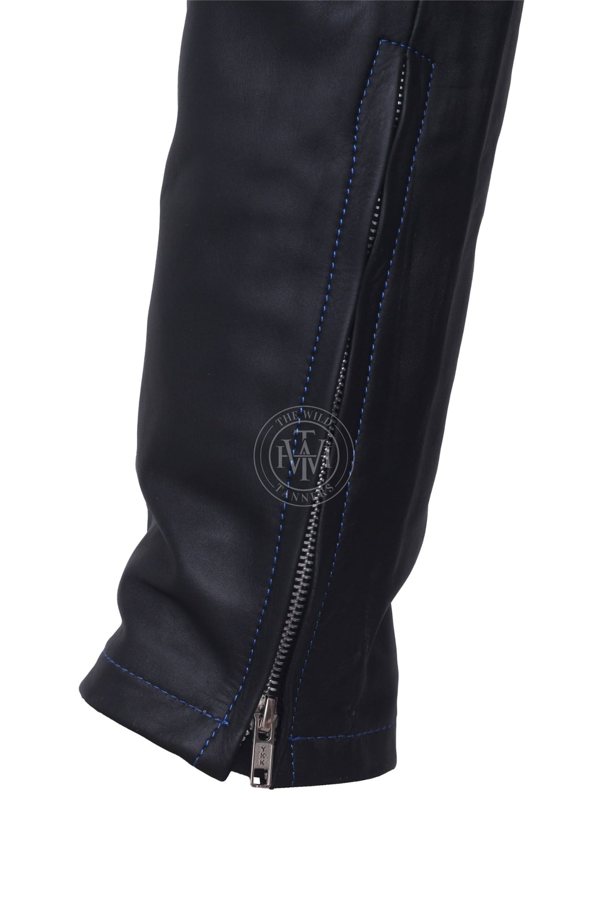 Jeans Style Leather Pants, view 4