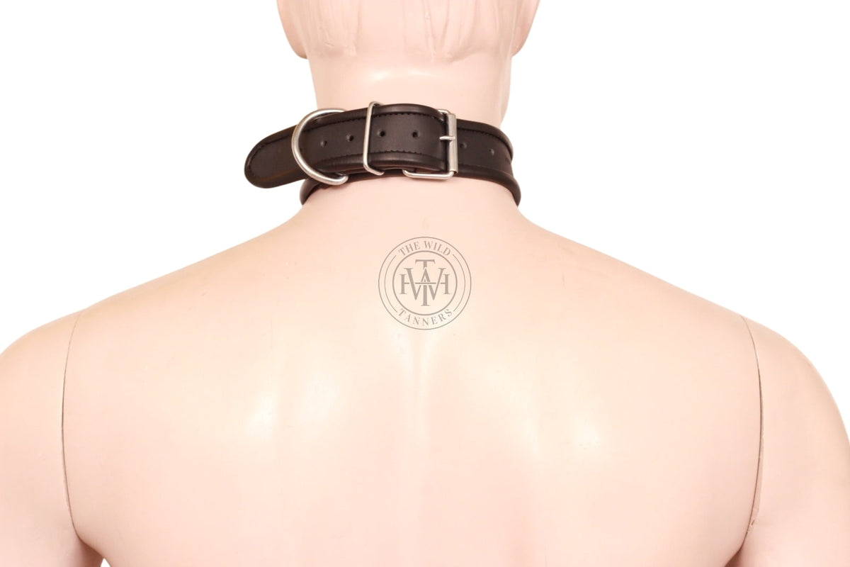 Premium Leather BDSM Slave Collar, view 4