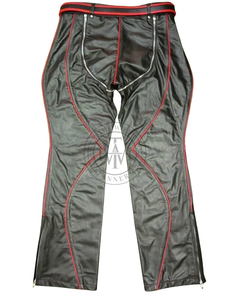 BDSM Bondage Kink Leather Pants for Men, view 4