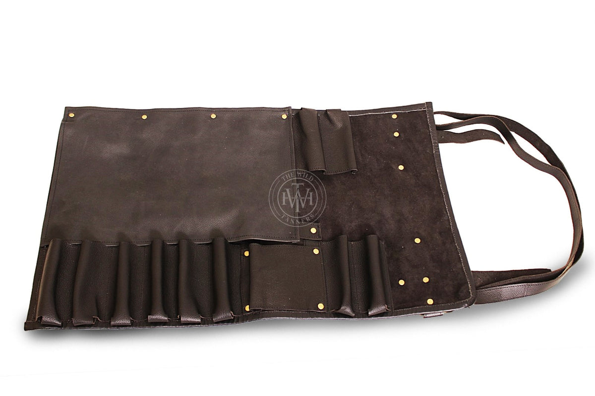 Leather Knife Roll Bag for Professional Chefs, view 4