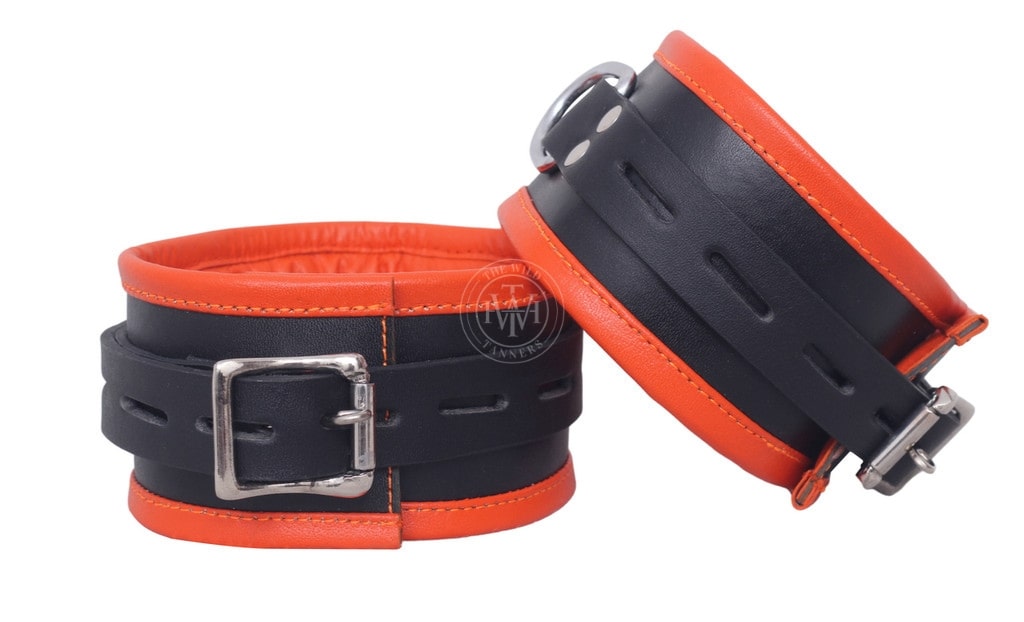 7 Pcs Leather Bondage Wrist Restraints Cuffs, view 4