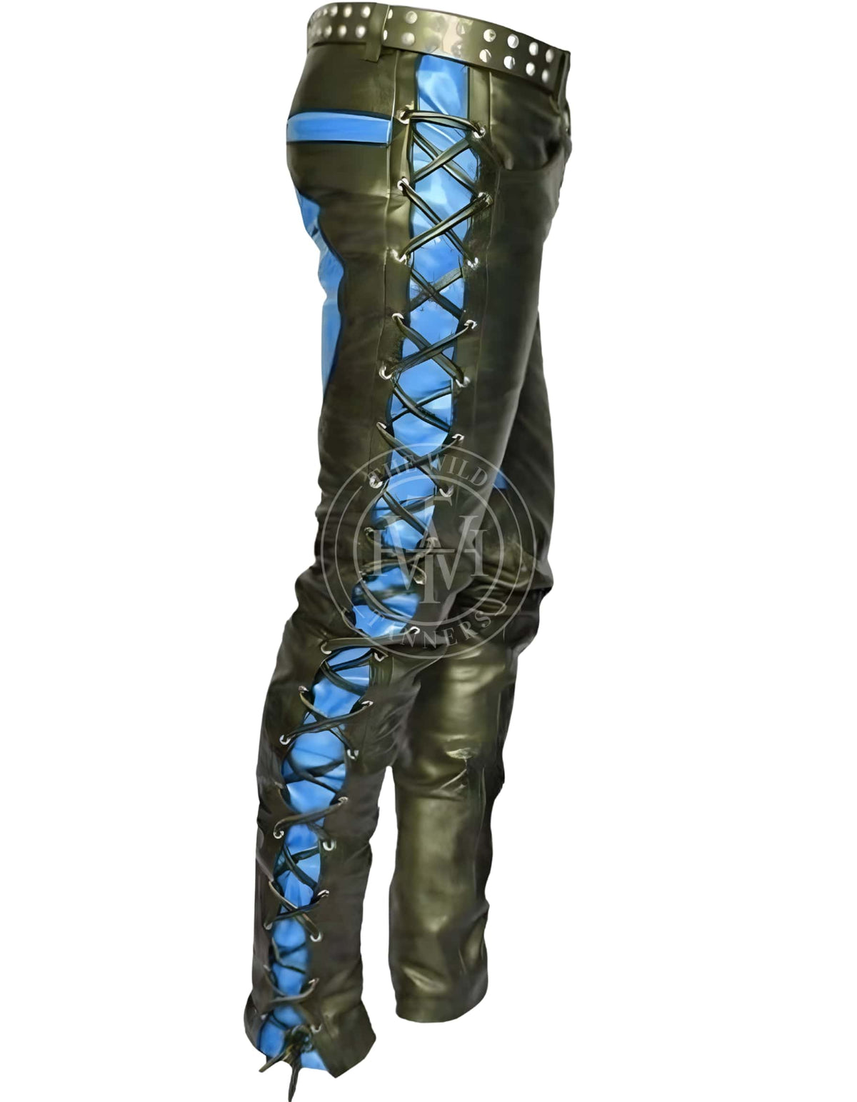 Genuine Leather Gay Laces Pants, view 4