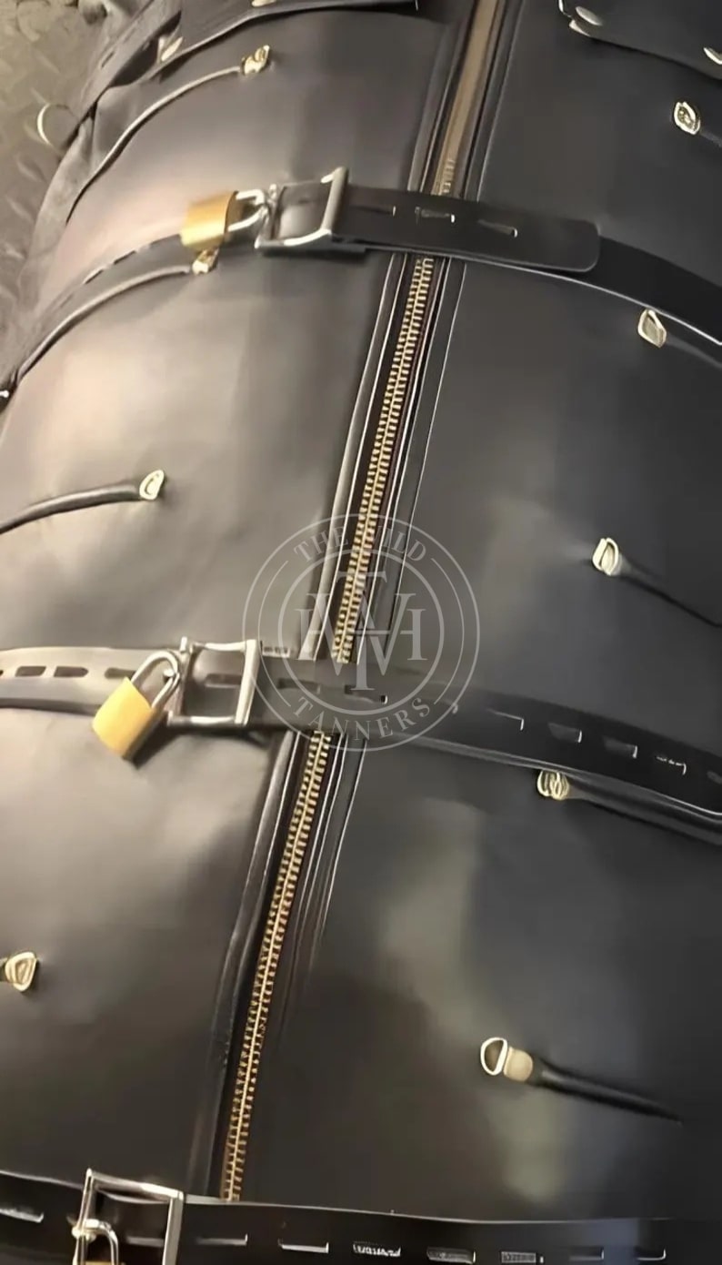 Premium Leather Sleep Sack Bondage Sleeping Bag, view 4