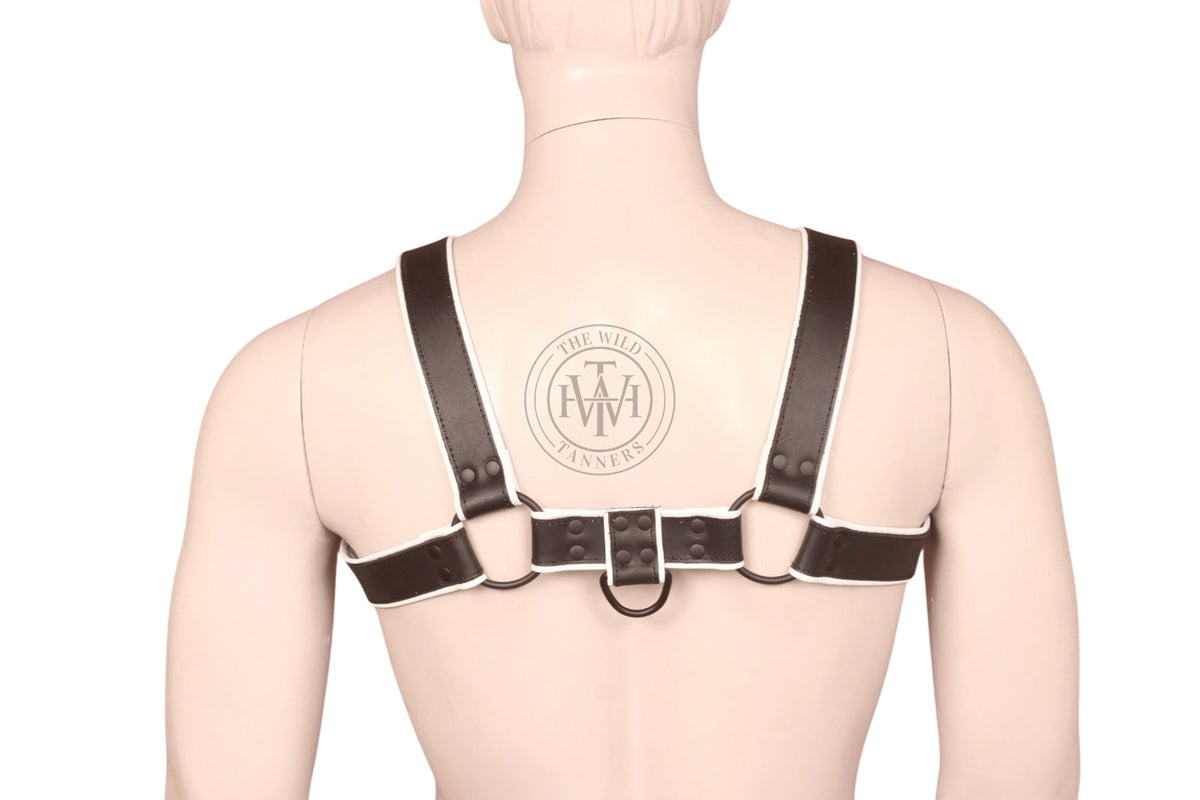 Genuine Leather Bulldog Harness with Buckles, view 4