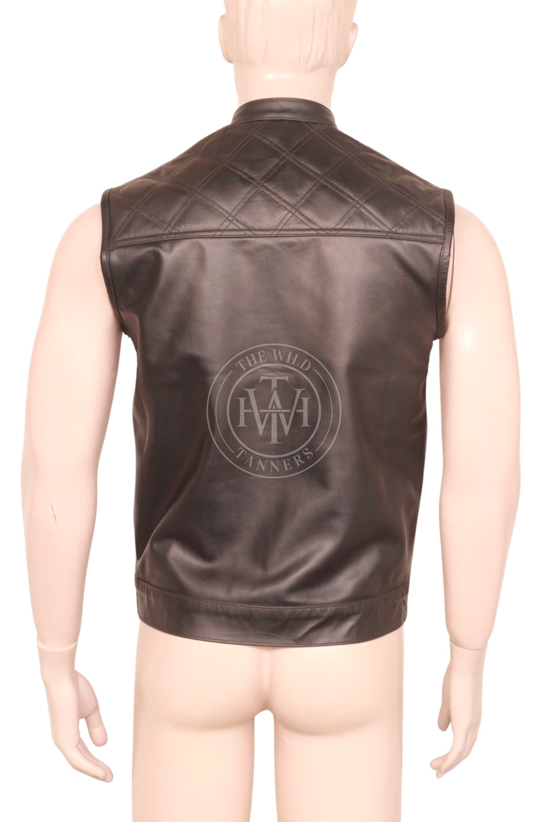 Premium Men's Leather Vest, view 4