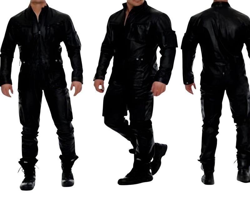 leather jumpsuit, leather catsuit, leather adult body suit, catsuit bdsm, catsuit bondage,