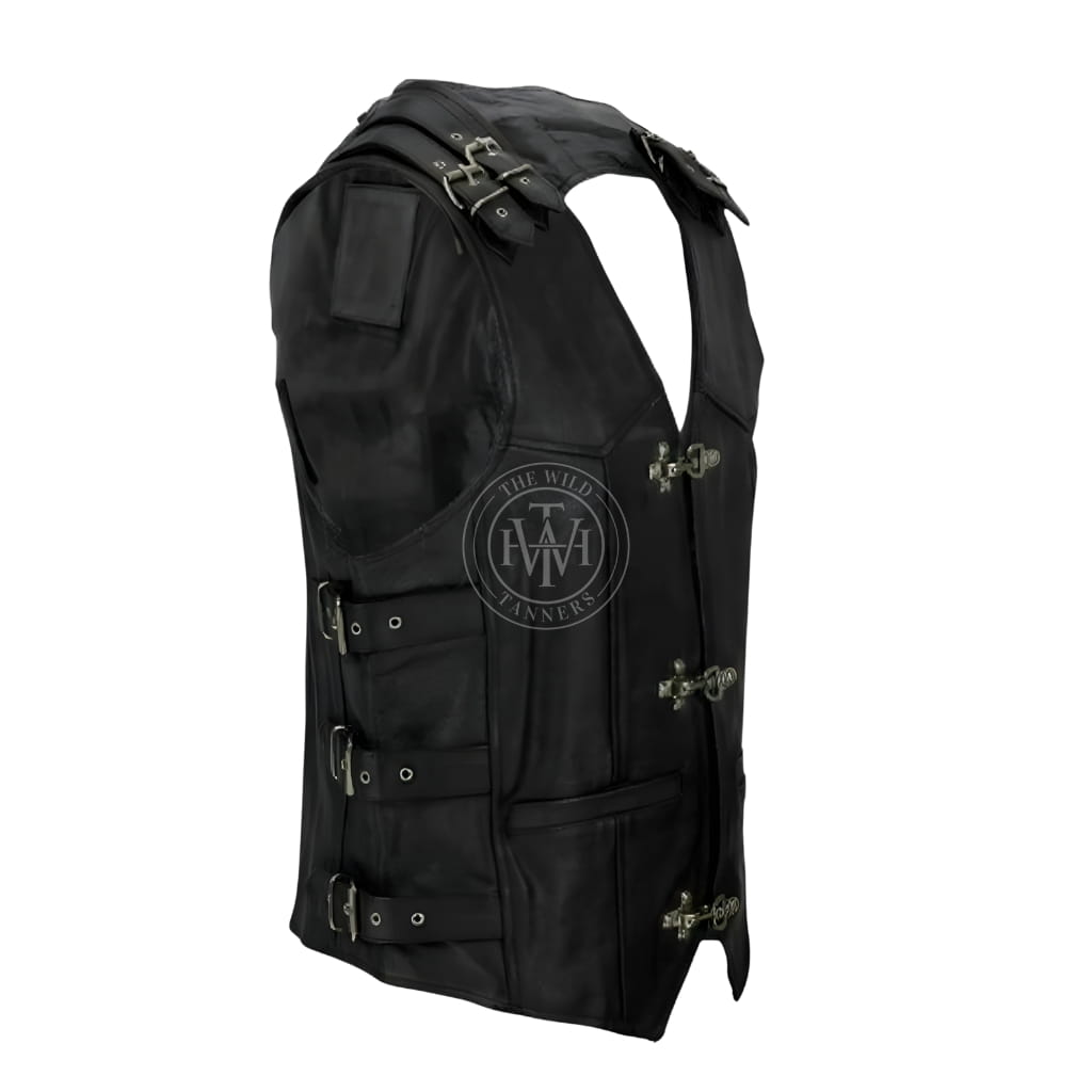 Heavy Duty Gay Leather Vest, view 4