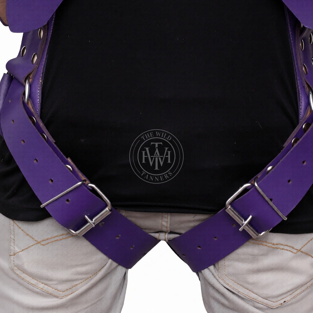 Genuine leather padded adult sex sling, view 5