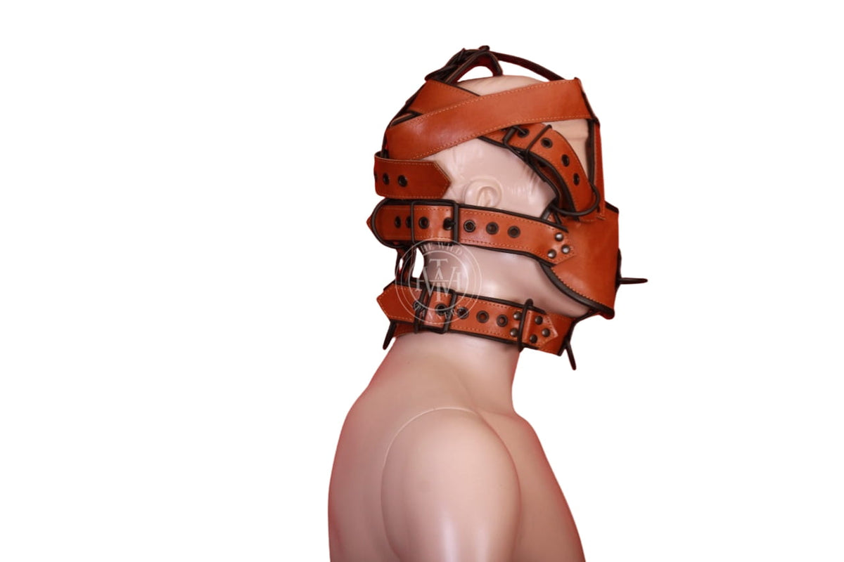 Leather BDSM Muzzle for Bold and Silent Submission, view 4