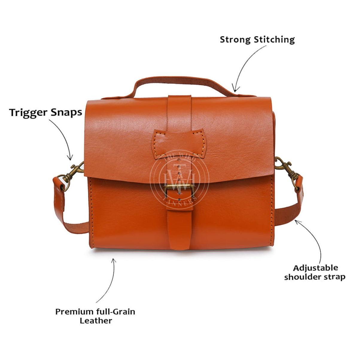 Leather Crossbody Purse Bag, view 7