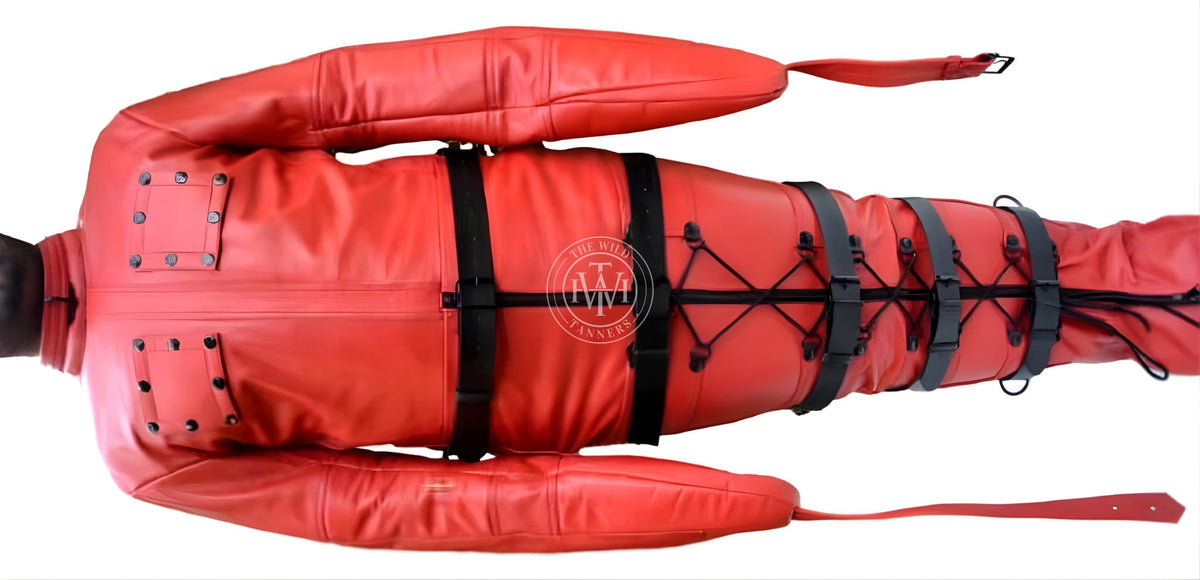 Bondage Leather Sleepsack with Heavy Duty Belts, view 4