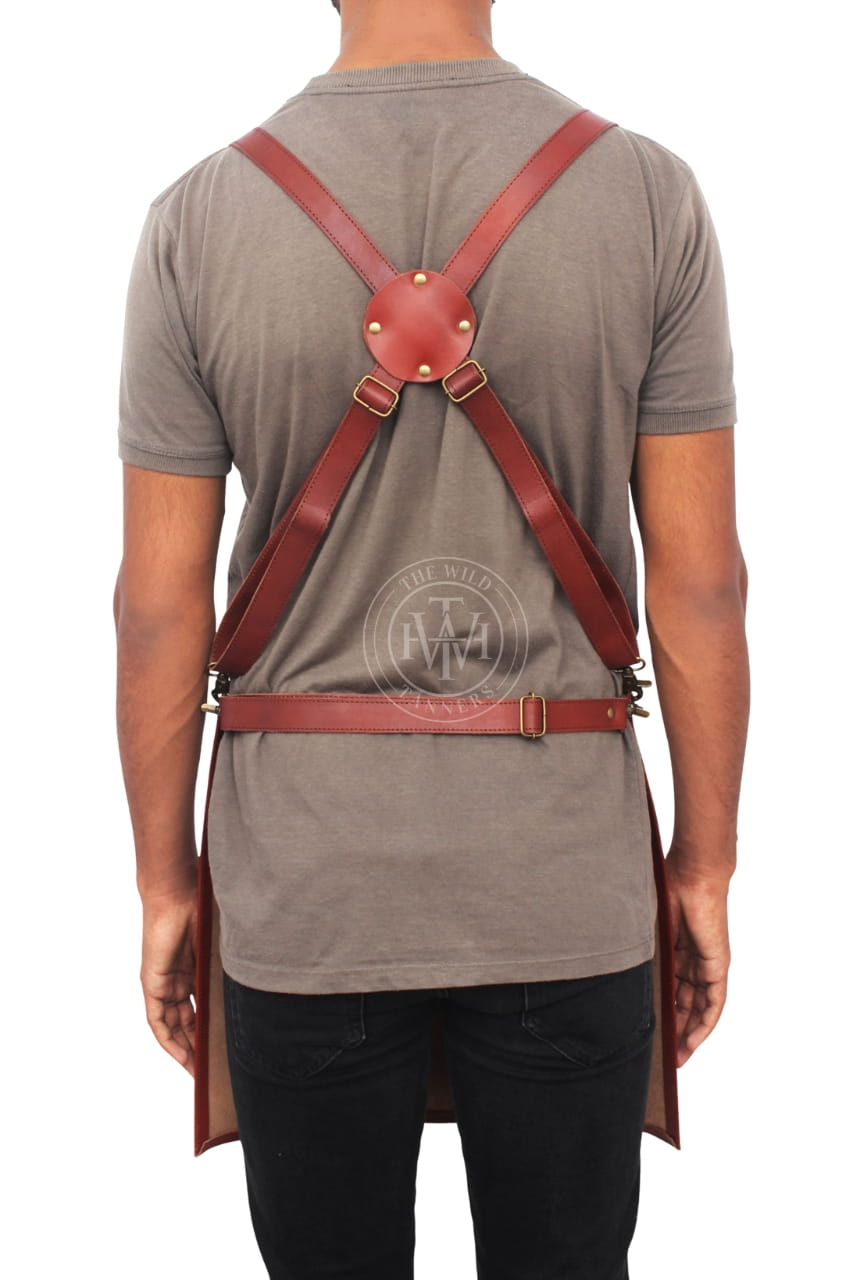 Mens Leather Aprons for Professionals, view 4