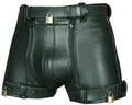 leather shorts, leather shorts bondage, leather shorts bdsm, leather gay shorts, gay leather shorts