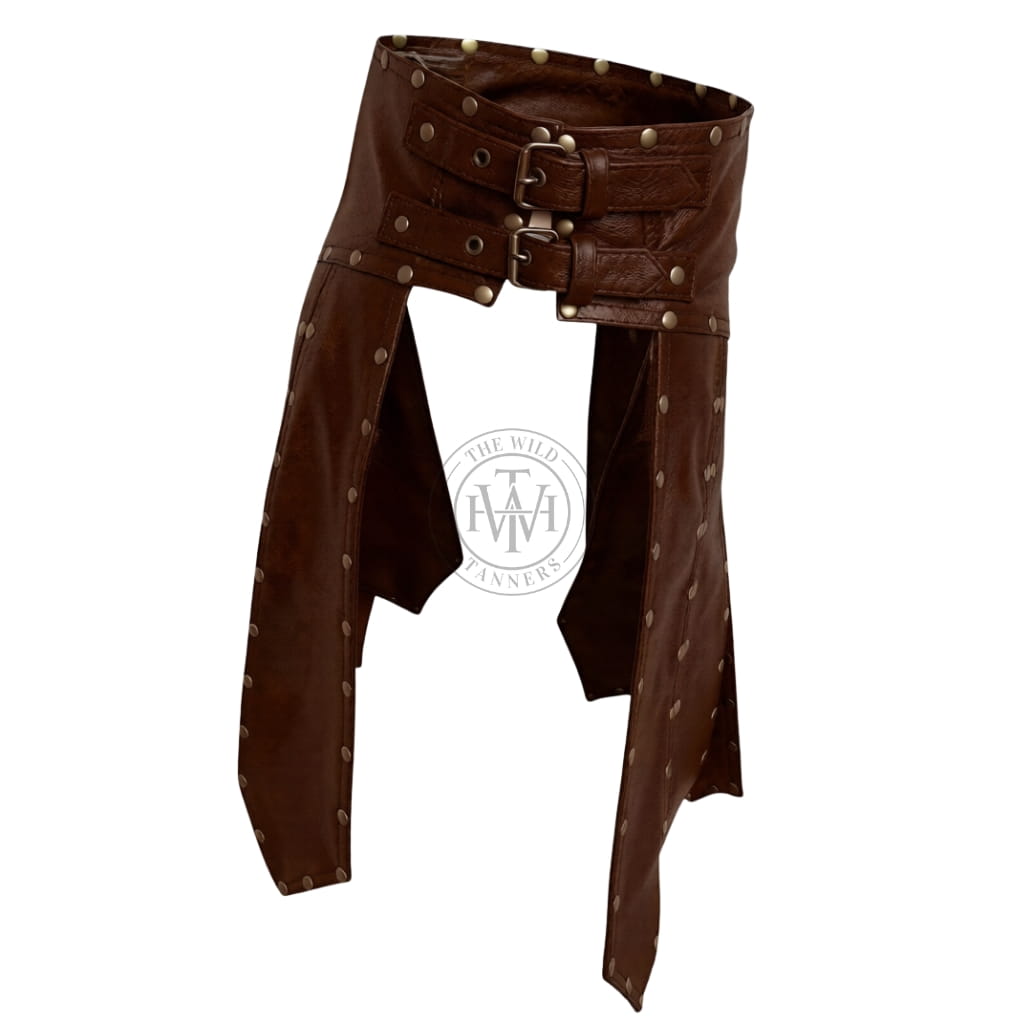 Heavy Duty Leather Gladiator Kilt, view 4