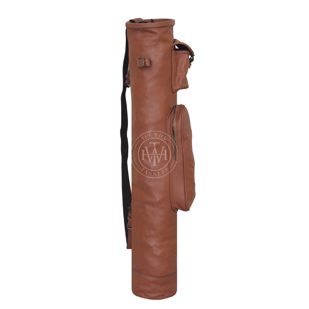 Leather Golf Bag with Multiple Pockets, view 4