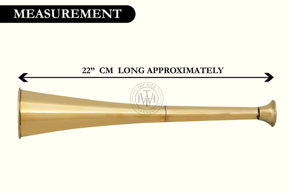 Brass Fox Hunting Horn, view 4