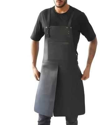 Genuine Leather Split Leg Apron for Multi Purposes