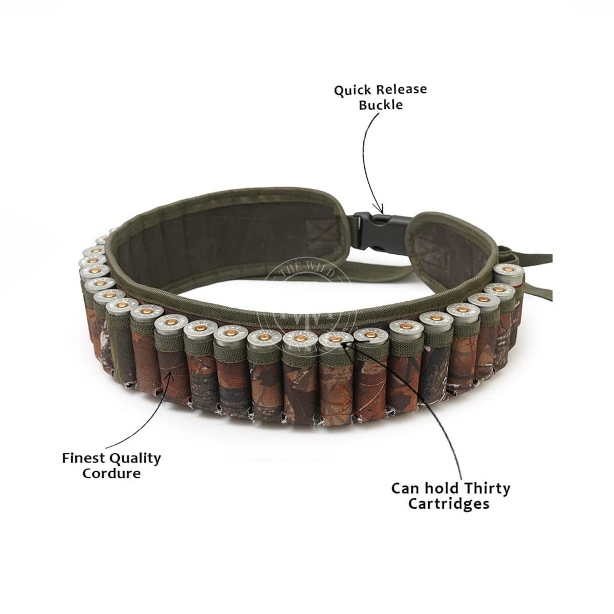 Camouflage Cordura Cartridge Belt, view 6