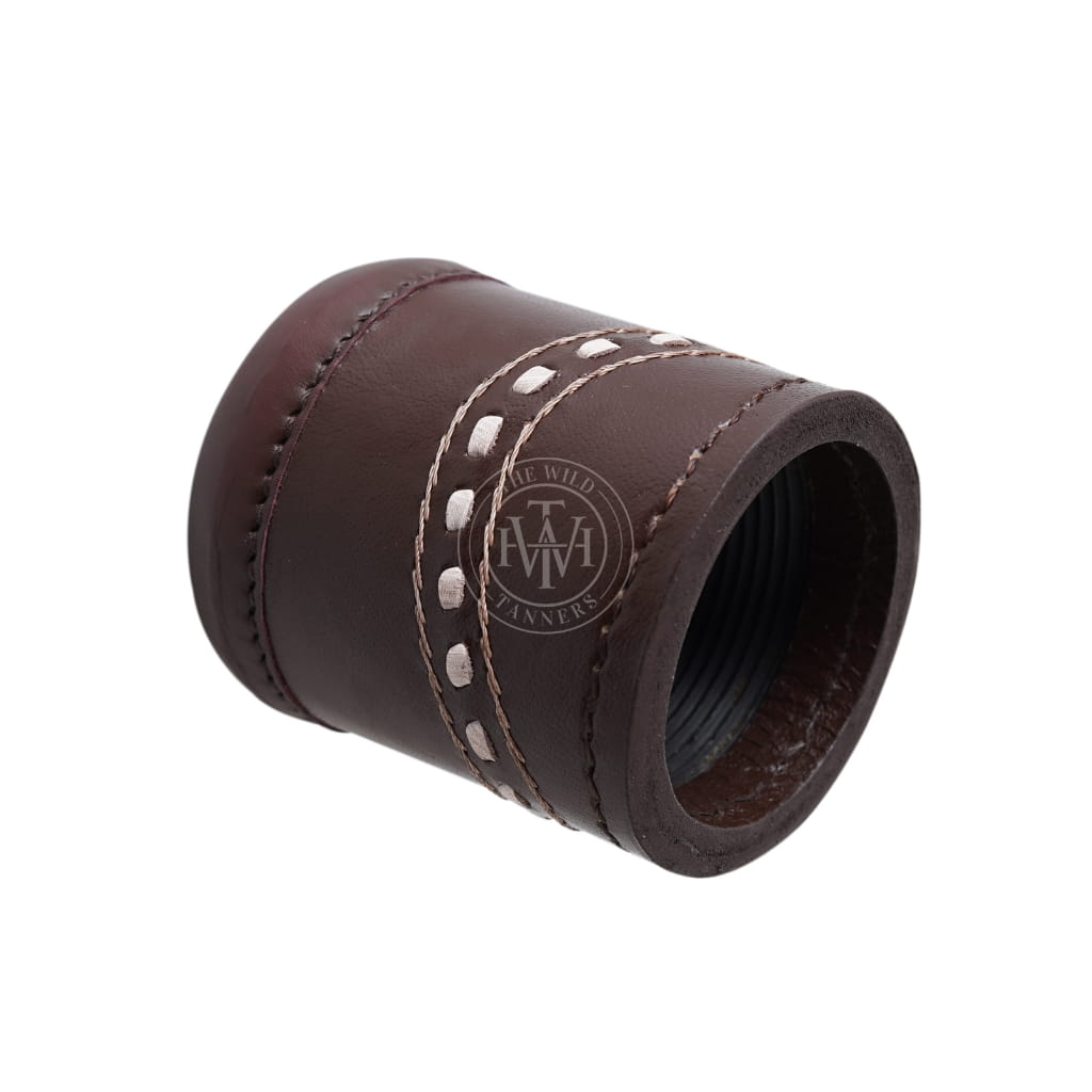 Classic Leather Backgammon Dice Cups, view 4