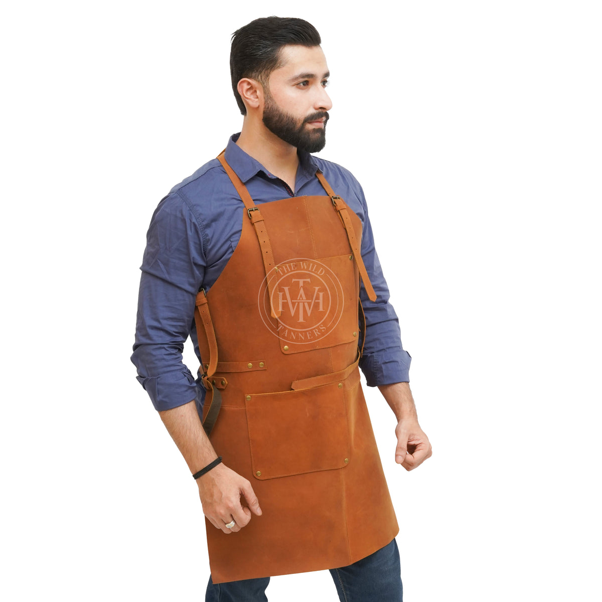 Leather Apron Men with Pockets, view 5