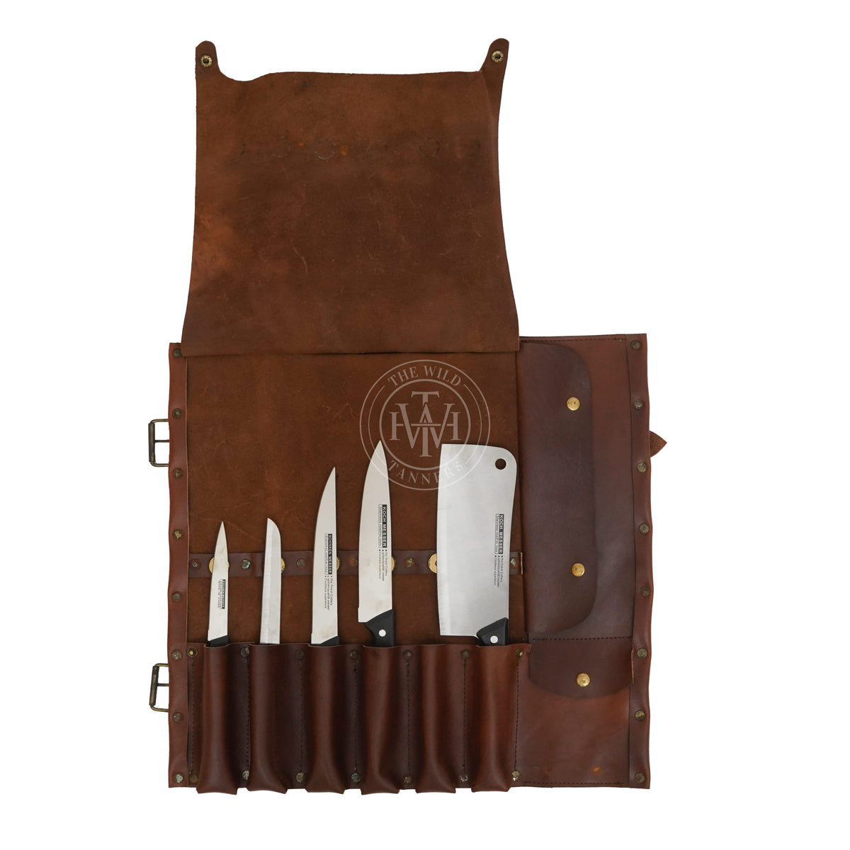 Premium Leather Knife Roll Bag, view 5