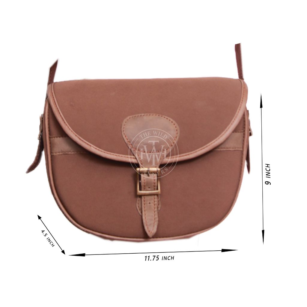 Genuine Leather Canvas Leather Cartridge Bag, view 4
