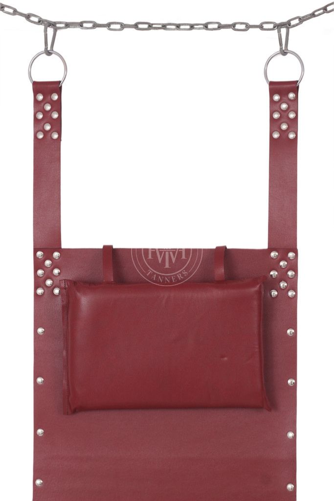 Brown Genuine Leather Bondage Sex Swing, view 6